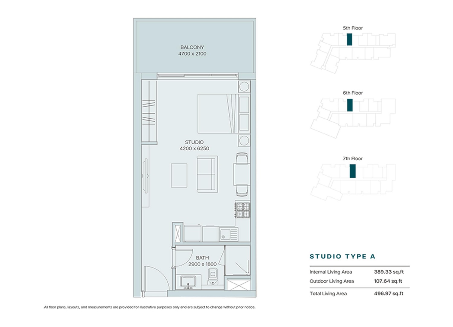 497 Sq. Ft. Studio in Meraki The Haven Phase 3