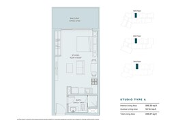 497 Sq. Ft. Studio in Meraki The Haven Phase 3