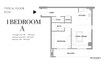 Meteora Park Boulevard 1 Bed Layout