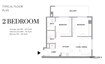 Meteora Park Boulevard 2 Beds Layout