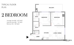 2 Beds 873 Sq. Ft. Apartment in Meteora Park Boulevard