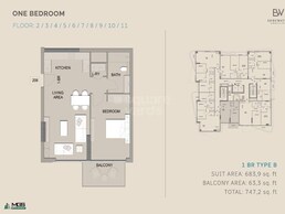 1 Bed 742 Sq. Ft. Apartment in MGS Edgewater Residences