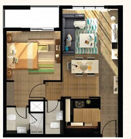 1 Bed 876 Sq. Ft. Apartment in Milano Giovanni Boutique Suites