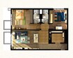 Milano Giovanni Boutique Suites 2 Beds Layout