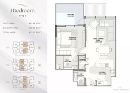 1 Bed 813 Sq. Ft. Apartment in Mill Allegro Residences