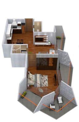 1 Bed 1265 Sq. Ft. Apartment in Millennium Binghatti Residence