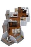 Millennium Binghatti Residence 1 Bed Layout