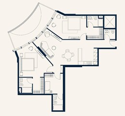 2 Beds 1774 Sq. Ft. Apartment in Mira Trussardi Residences 2