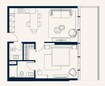 Mira Trussardi Residences 2 1 Bed Layout