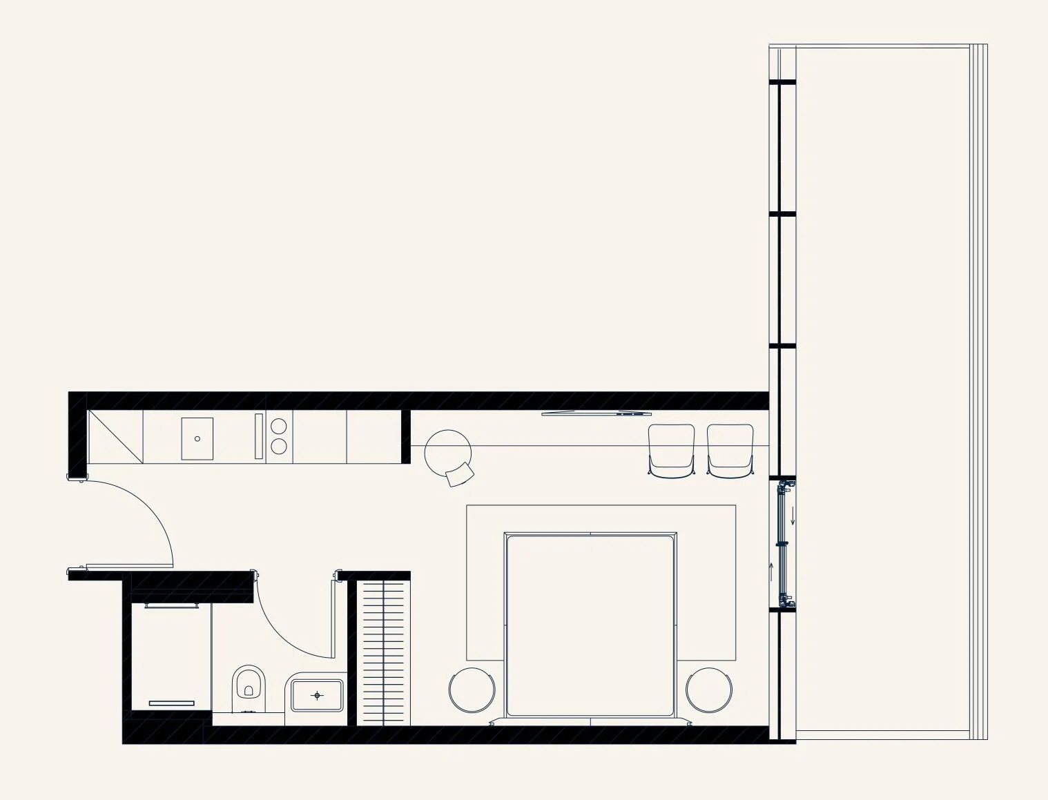533 Sq. Ft. Studio in Mira Trussardi Residences 2