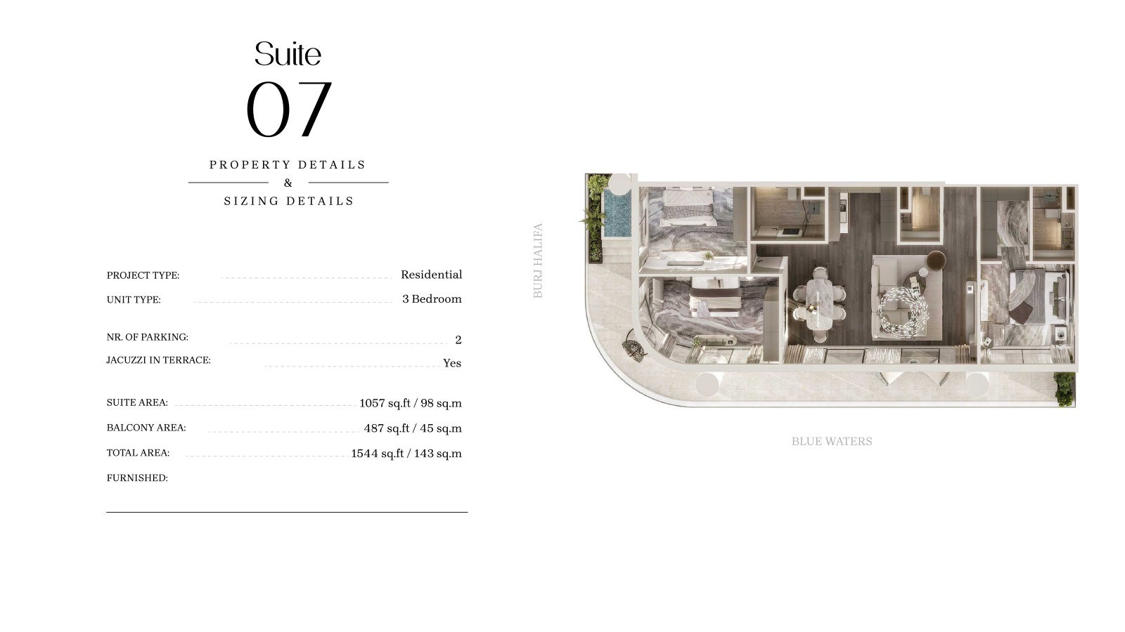 3 Beds 1544 Sq. Ft. Apartment in Mr Eight Interstellar Tower