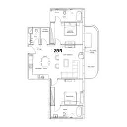 2 Beds 1082 Sq. Ft. Apartment in Mr Eight Villa Del Brunello