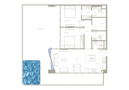 2 Beds 1689 Sq. Ft. Apartment in MS Iluka Residences