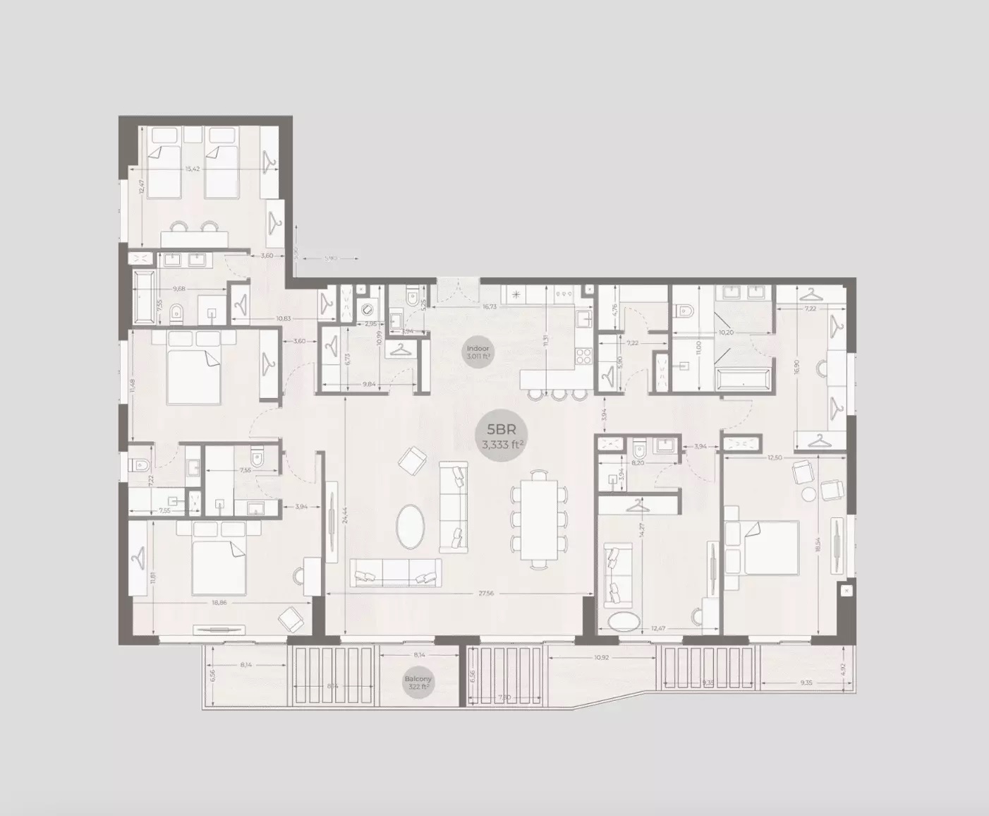 MVS Sea Legend One 5 Beds Layout