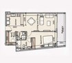Myra Avanos 1 Bed Layout