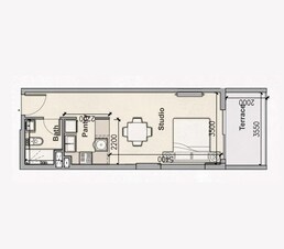 469 Sq. Ft. Studio in Myra Avanos