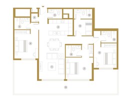 3 Beds 1804 Sq. Ft. Apartment in Nabni Avenue Residences 4