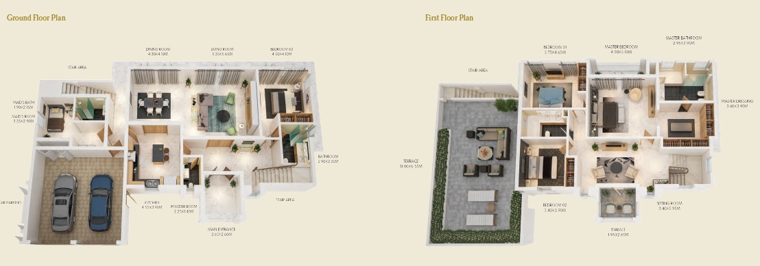 Nakheel Al Furjan 4 Beds Layout