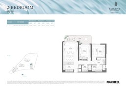 2 Beds 1305 Sq. Ft. Apartment in Nakheel Bay Grove Residences