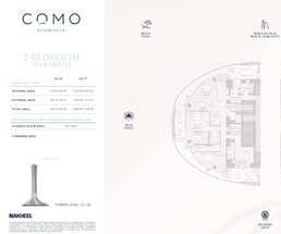 2 Beds 4470 Sq. Ft. Apartment in Nakheel Como Residences