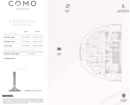 2 Beds 5231 Sq. Ft. Apartment in Nakheel Como Residences