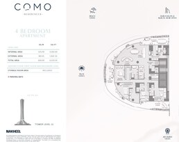 4 Beds 6533 Sq. Ft. Apartment in Nakheel Como Residences