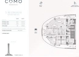 5 Beds 7707 Sq. Ft. Apartment in Nakheel Como Residences