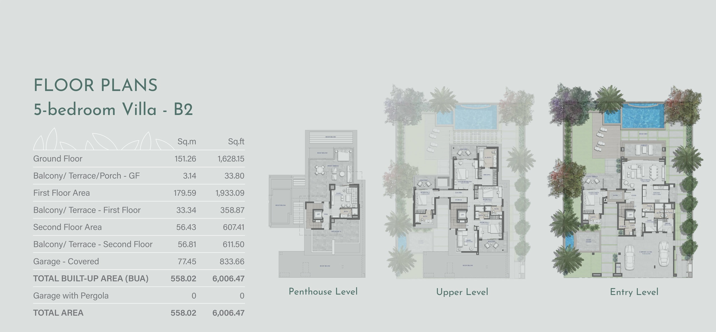 Nakheel Murooj Al Furjan 5 Beds Layout