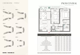 2 Beds 1236 Sq. Ft. Apartment in Nakheel Palm Central Private Residences