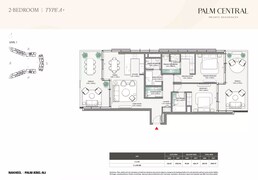 2 Beds 1964 Sq. Ft. Apartment in Nakheel Palm Central Private Residences