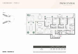 3 Beds 3411 Sq. Ft. Apartment in Nakheel Palm Central Private Residences