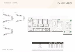 4 Beds 3880 Sq. Ft. Apartment in Nakheel Palm Central Private Residences