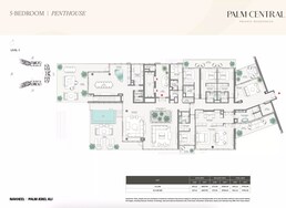 5 Beds 9796 Sq. Ft. Penthouse in Nakheel Palm Central Private Residences