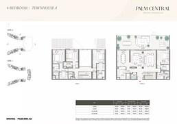 4 Beds 3781 Sq. Ft. Townhouse in Nakheel Palm Central Private Residences