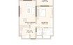 Nakheel Roxana Residences 1 Bed Layout
