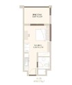 Nakheel Roxana Residences Studio Layout