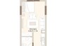Nakheel Roxana Residences Studio Layout
