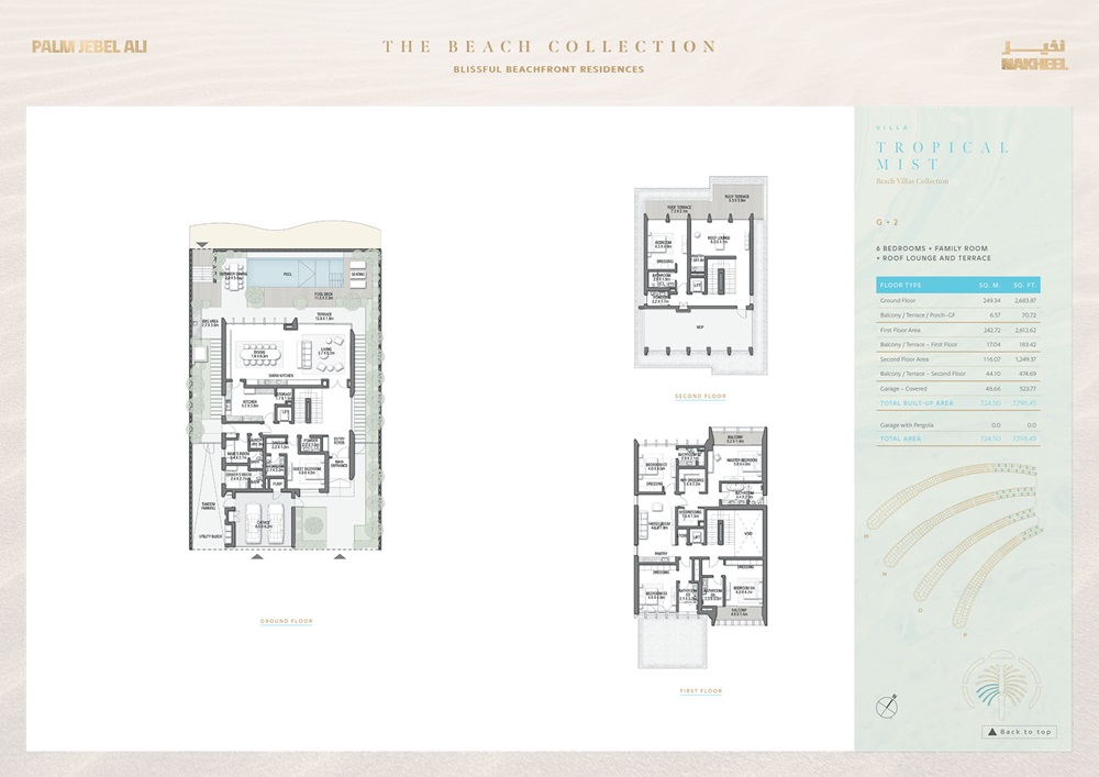 Nakheel The Beach Collection Villas 6 Layout