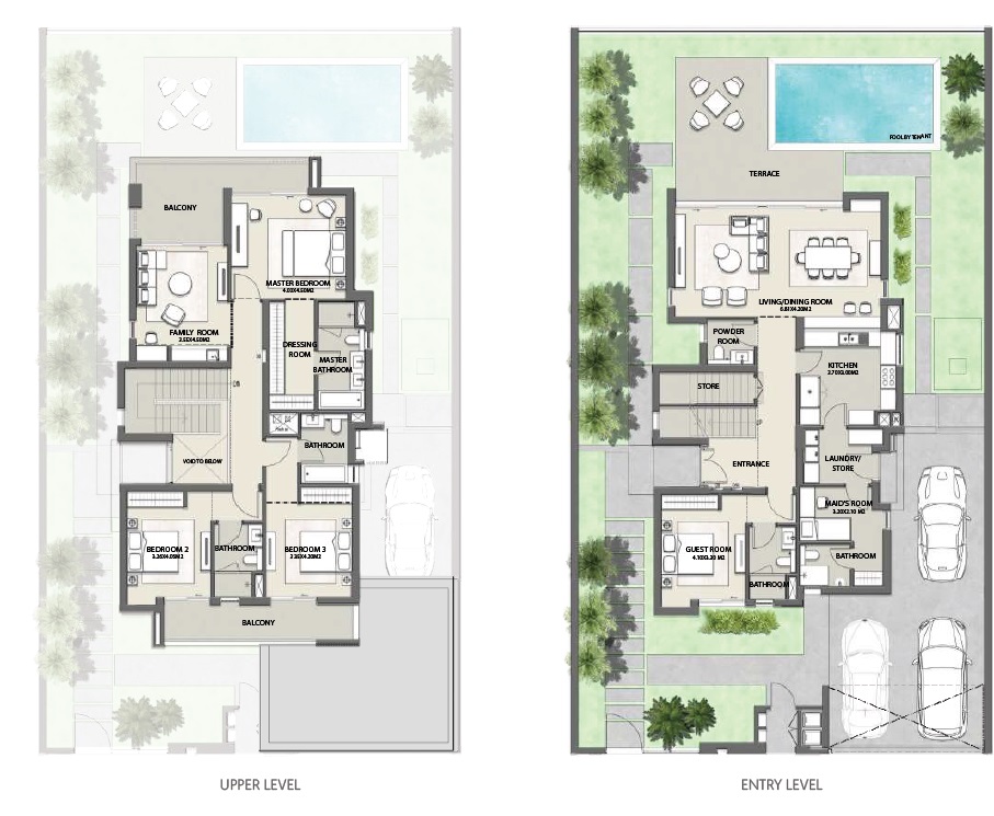 Nakheel Tilal Al Furjan 4 Beds Layout