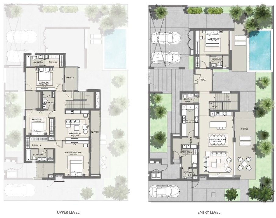 Nakheel Tilal Al Furjan 4 Beds Layout