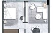Naseeb North 43 Residences 1 Bed Layout
