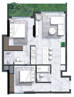 2 Beds 777 Sq. Ft. Apartment in Naseeb North 43 Residences