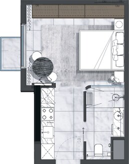361 Sq. Ft. Studio in Naseeb North 43 Residences