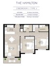 Nashma The Hamilton Residence 2 Beds Layout