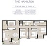 Nashma The Hamilton Residence 3 Beds Layout