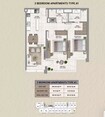 National 161 Jumeirah Lane 2 Beds Layout