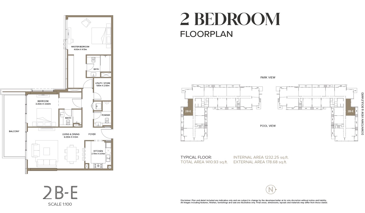 2 Beds 1411 Sq. Ft. Apartment in National 399 Hills Park