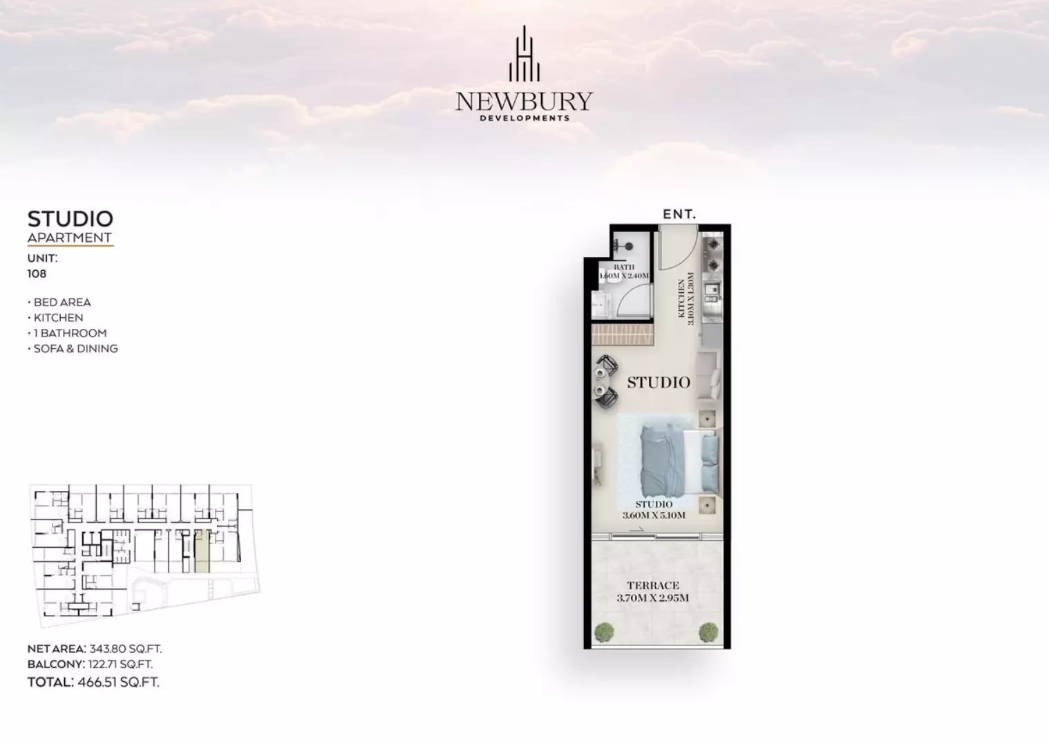 466 Sq. Ft. Studio in Newbury Chapter 01