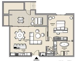 1 Bed 1924 Sq. Ft. Apartment in Nikki Beach Residences