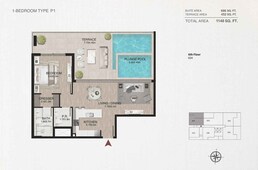 1 Bed 1148 Sq. Ft. Apartment in Nine One